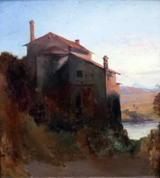 Italian Monastery Building on the Water